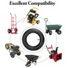 MAOQYE 2 Pcs 3.50-8 Wheelbarrow Inner Tubes with Straight Valve