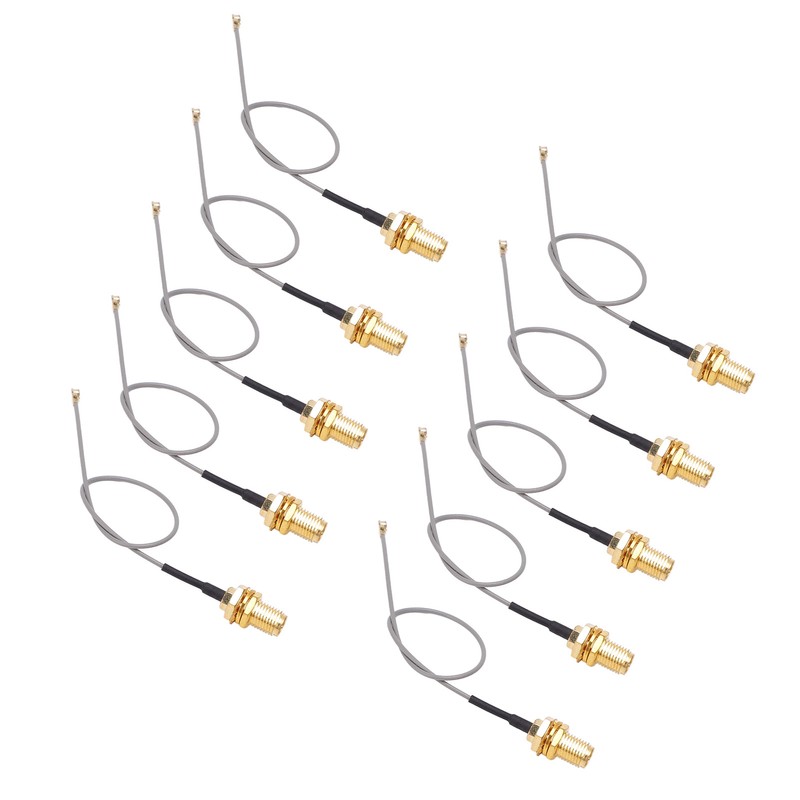 10PCS Coaxial Adapter Cable IPEX to SMA Male Interface RF