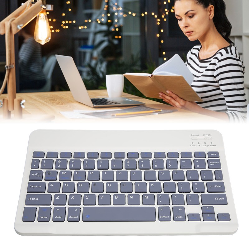 78 Key Wireless Bluetooth Keyboard 32.8ft Ergonomic Ultra Thin Silent
