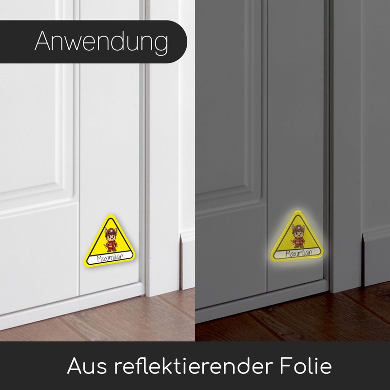 iSecur Pack of 2 Children's Finder Stickers Fireman I 10