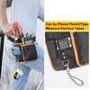 quipuda Tool Pouch, Genuine Leather Tool Belt Pouch, with Adjustable