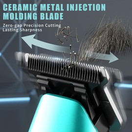 VGR 299 Zero Gap Hair Trimmer for Men with 5-Speed 7000 RPM, Green