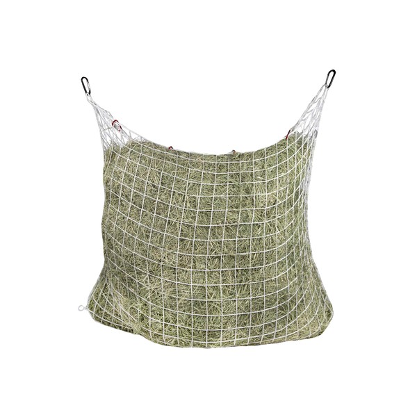 Freedom Feeder Mesh Net Two Day Slow Horse Feeder — Designed to Hold 50 lbs/6 Flakes/2 String Bale of Hay and Feed Horse for Two Days — Reduces Horse Feeding Anxiety and Behavioral Issues