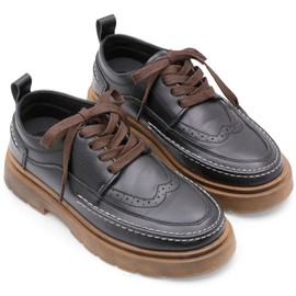 YFINE Flat Waxed Shoe Laces: Sneakers Dark Brown Shoelaces for Men&Women Boot - 2 Pair 47 Inch