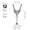 YANGNAY 12 Pack Multifunctional Wine Glasses, 7 oz Elegant Wine