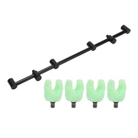 Fishing Rod Bracket Aluminium Alloy Wear Resistant Durable Easy Store Use Fishing Rod Holder for Outdoor Fishing(4 Head 45cm Bracket4pcs Bracket Head )