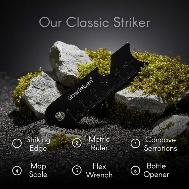 Überleben | Hexå Original Ferro Rod Fire Starter Survival Tool