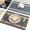 XLYBSST Placemats, Set of 4 Heat Resistant Non-Slip Washable Vinyl