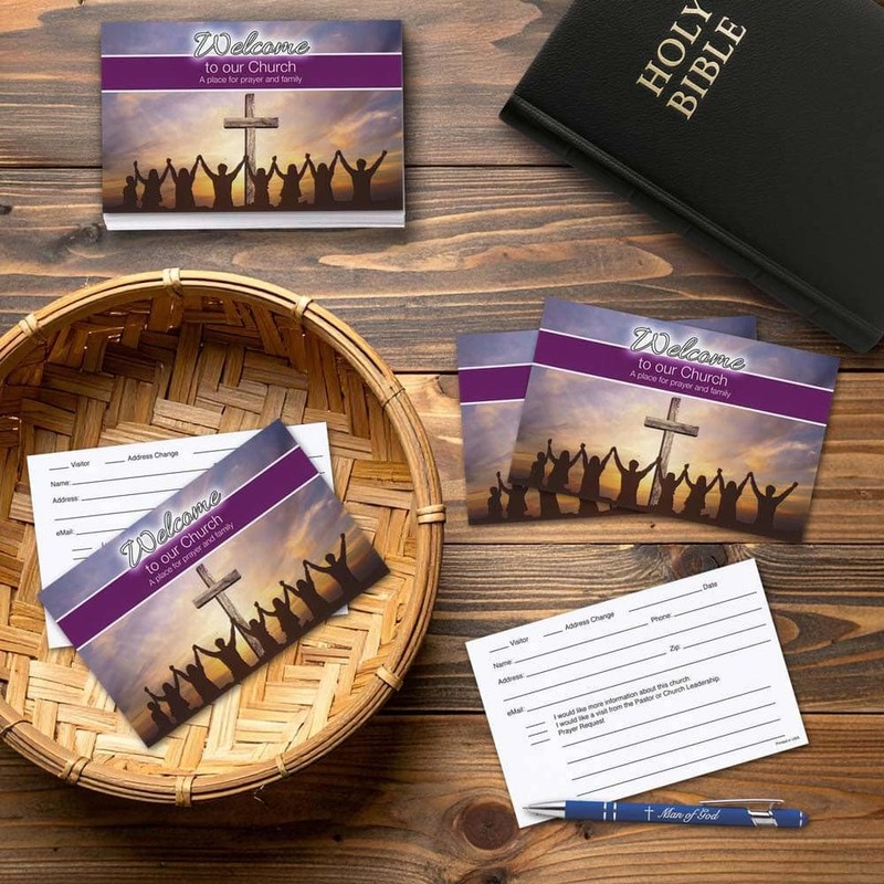 Welcome to our Church Visitor Information Pew Cards (Pack of