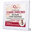 Cakebon Cake Boards Square - Sturdy 1/2 Inch Thick Drums