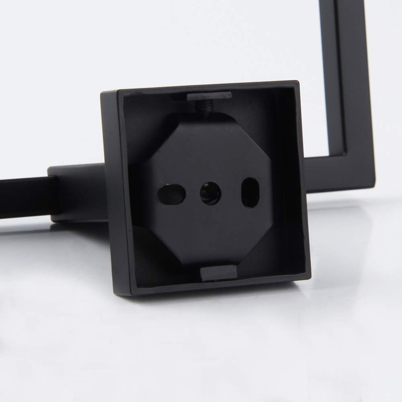 GERZWY Modern Black Towel Holder SUS304 Stainless Steel Towel Hanger