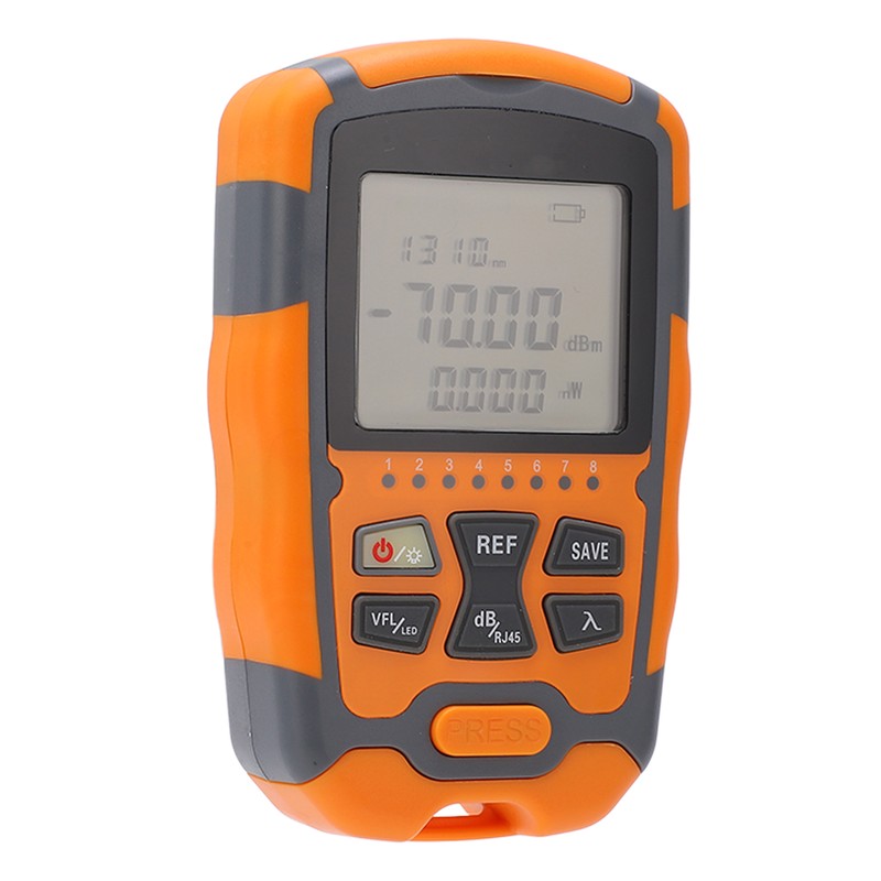 Optical Fiber Power Meter Digital Display Optic Cable Tester ‑70~+10dbm