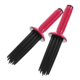 Healeved Sturdy and Easy to Clean Hair Curling Brush Essential Oil Curling Comb Round Hair Comb Versatile Styling Tool