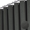 BTTN 60 Inch Stall Fabric Shower Curtain - Linen Cloth