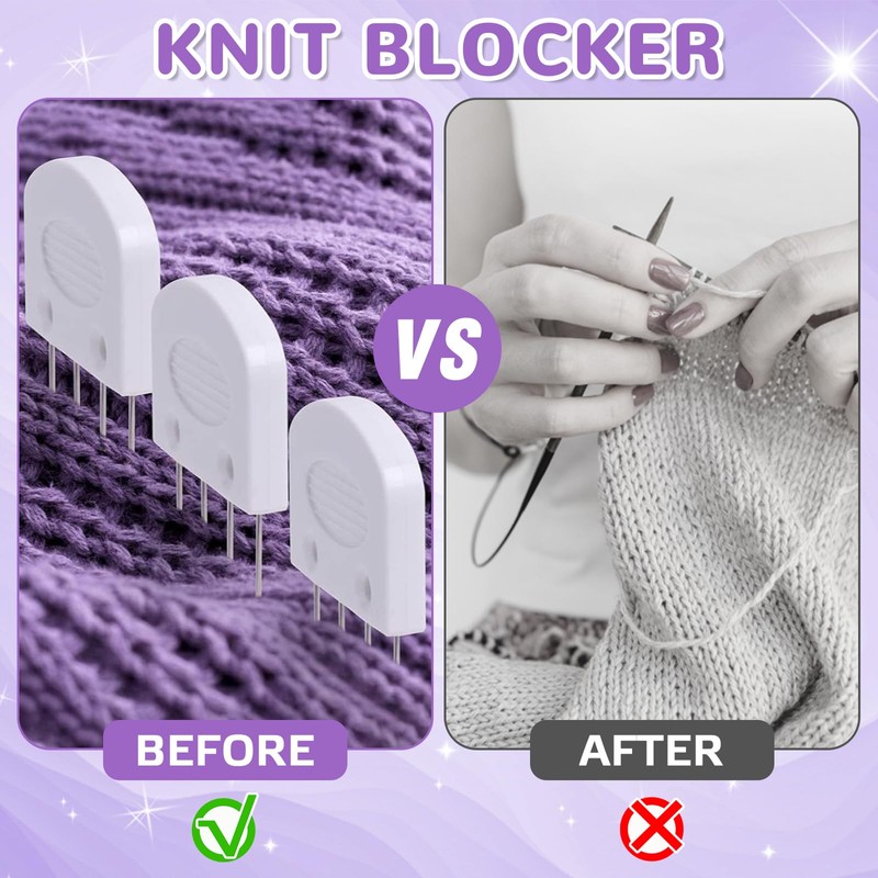 Pixaro Comb Needles Knitting Blockers Set - 20 Pieces Blocking