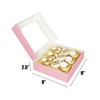 Bakepacker 36pcs Pink Pie Boxes 9x9x2.5 inches Easy Assemble Macaroon