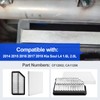 Cabin and Engine Air Filter Compatible with 2014 2015 2016