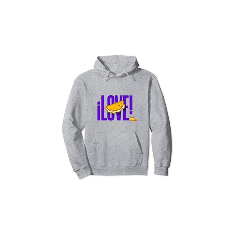 I Love Cachapas Venezuela Traditional Food Pullover Hoodie, gray
