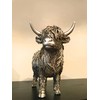Reflections By Leonardo Highland Cow, 12 cm, Silver