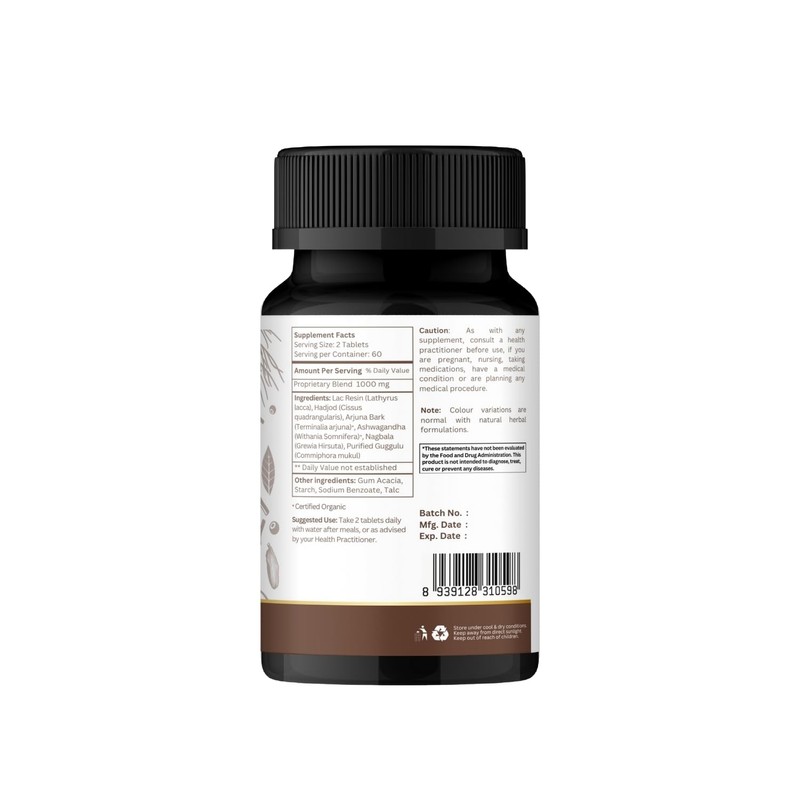 ORGANIC SPREE Lakshadi Guggulu 120 Tablets - Bone and Joint