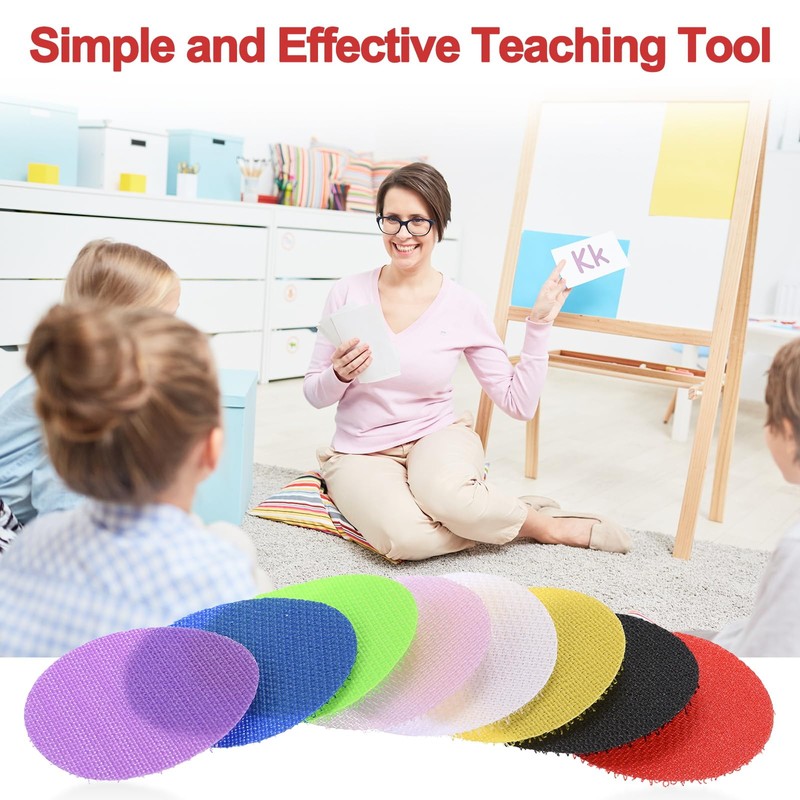 PATIKIL 1.6" Carpet Spot Markers, 50Pcs Circle Floor Dots Markers