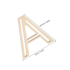 OSALADI Wooden Letter A Wall Decor Decorative Wood Letter for DIY Crafts Rustic Style Alphabet Decoration for Living Room and Bedroom Home Wall Decor