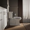 KOHLER Stonewood Quiet-Close Elongated Toilet Seat, White Finish
