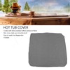 SPA Cover Square Waterproof 190 Silver Coated Polyester Taff Weather
