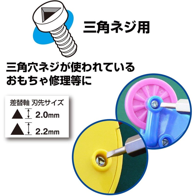 Vessel Ball Grip Replacement Screwdriver for Home Use (Red) 220W-BC3A