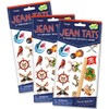 Peaceable Kingdom Jean Tats Pirates Temporary Tattoos for Fabric -