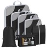 Joyoldelf Compression Suitcase Oragnizer Set - 7-Piece Compression Packing Cubes,
