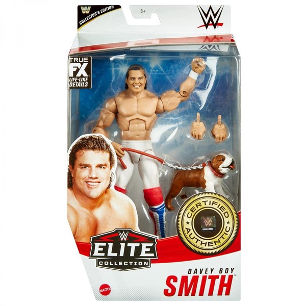 WWE British Bulldog Davey Boy Smith Elite Collector's Edition Action