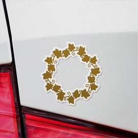 Decal Stickers of Leaves Patterns Frame Premium Indoor (No Waterproof) Vinyl Decal Stickers for Laptop Phone Accessory Helmet Car Window Mug Tuber Cup Door Wall - USCVER3c84702BL0124