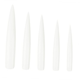 Baluue 12 Styles Long Fake Nails Diy Nail Art Tool for Women Artificial Nail Extensions