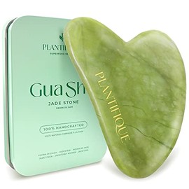 Gua Sha de Cuarzo Rosa Certificado e 100% Auténtico - Kit de belleza antiarrugas para tonificar y reafirmar la piel - Herramienta facial natural Gua S