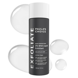 Paula's Choice Skin Perfecting - Líquido salicílico exfoliante 2% BHA, exfoliante facial para puntos negros, poros grandes, arrugas y líneas finas