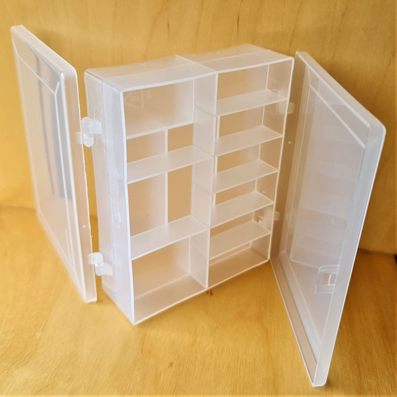 2 x Small Double Sided 16 Compartment Box - Fishing