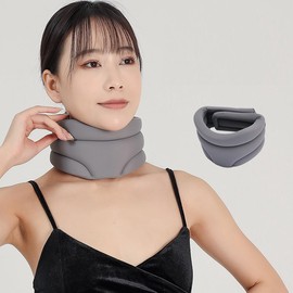 AIMALL Cervicorrect Neck Brace, Anti-Bow Forward Neck Straightener, Fixed Support Cervical Sleeve, Memory Foam, Available in Black, Grey, Pink