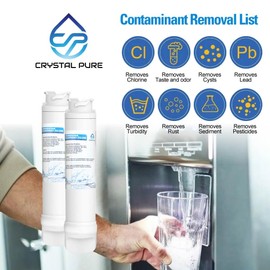 Crystal Pure Water Filter for Westinghouse & Electrolux Fridge EPTWFU01 807946705 WSE6870SA EPTWFU01T WHE6874SA ULX220 EPTWFU01C EWF02 4562222 012505454226 807946701 ACC024 A13402905 4-Pack