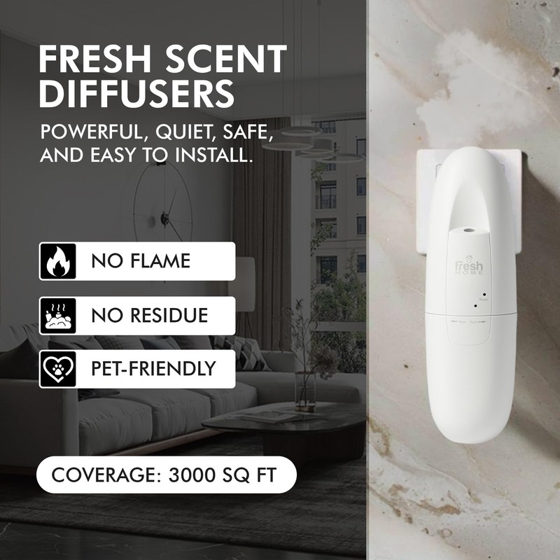 California Fresh Home Plug in Diffuser - App-Controlled, Refillable Waterless