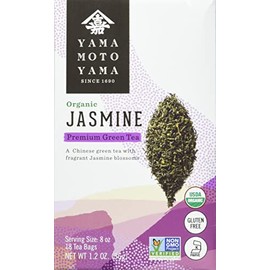 Yamamotoyama Organic Jasmine Green Tea Bag 18 ct (Pack of 6)