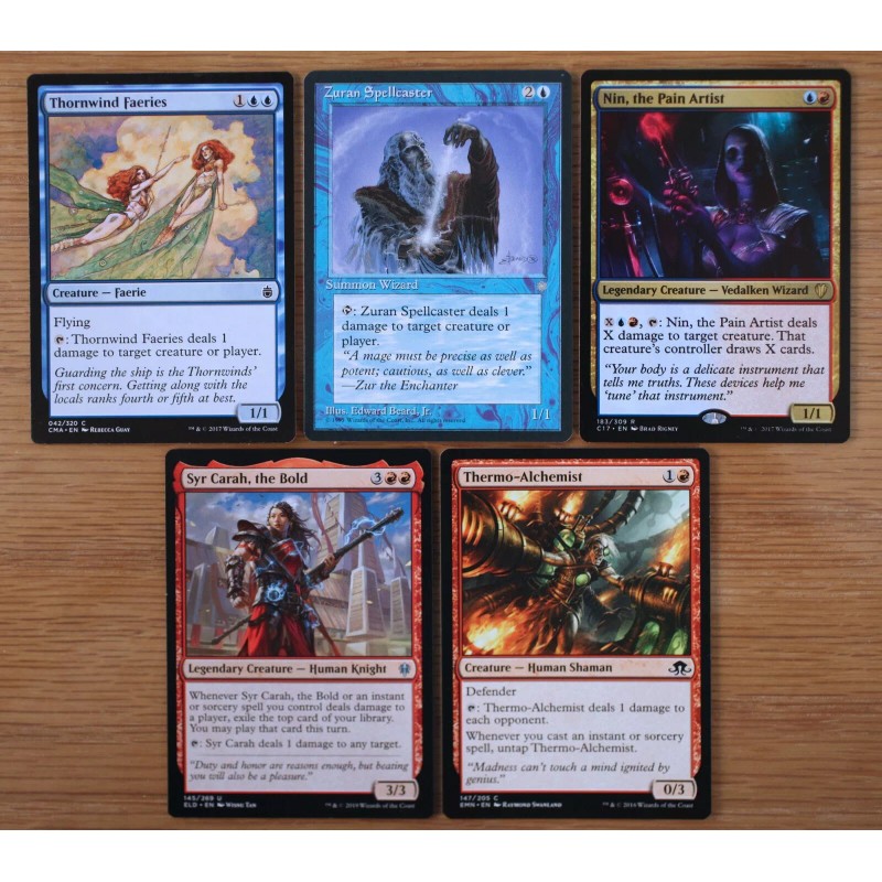 Set 10 Blue Red Pingers Tribal Creatures *NM* Magic Ping