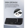 125 Keyboard with Touchpad Mouse, 69 Keys USB Keyboard, 3-in-1