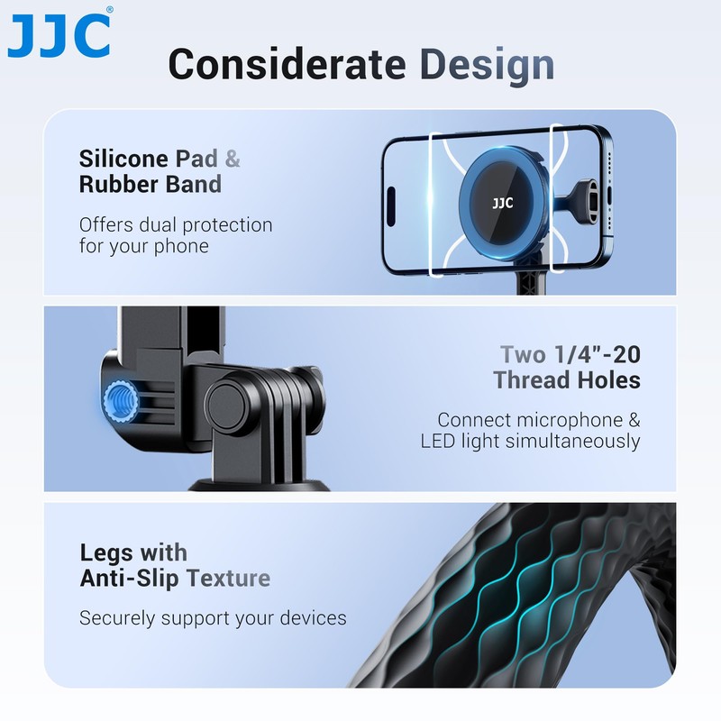 JJC Magnetic Flexible Tripod for Smartphones Action Camera & Compact
