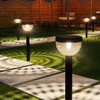 Sunco 6 Pack Round Solar Pathway Lights Outdoor, Super Bright