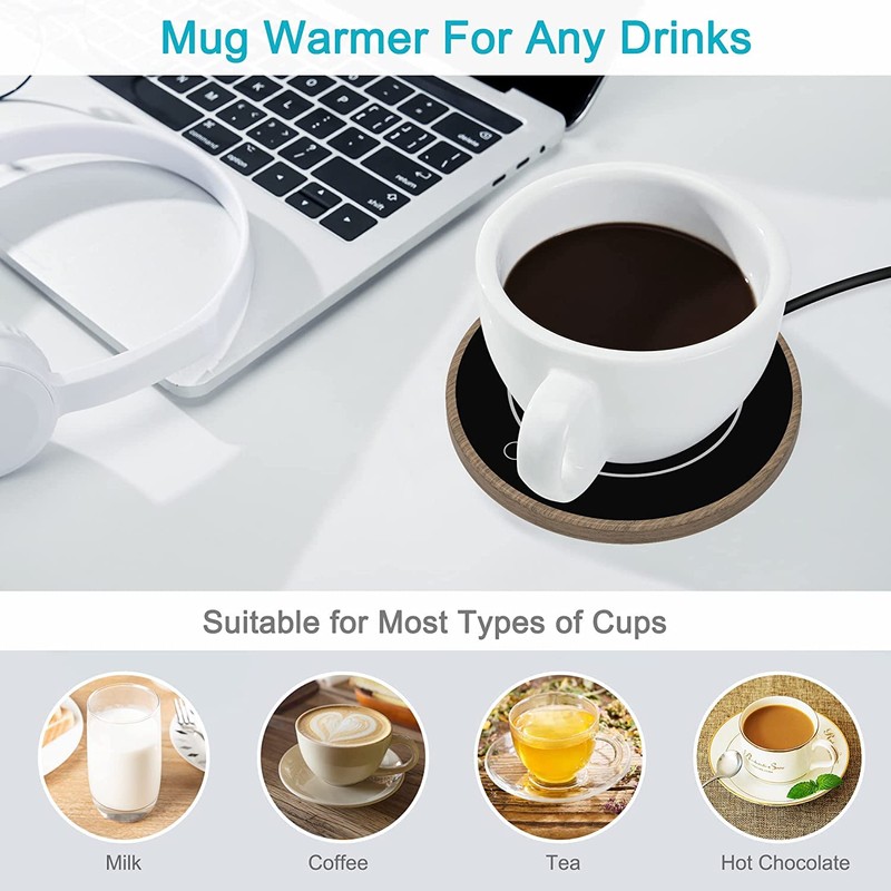 Electric Coffee Warmer, Cup Warmer with 2 Temperature Settings, Cup