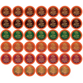 Van Der Laan Chocolate Hot Cocoa Pods, Gourmet Dutch Chocolate Assorted Variety Pack Compatible with Keurig K Cup Brewers, 40 Count