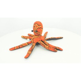Collectible Wildlife Gifts Octopus Sand Toy Orange, Thailand Paper Weight Bean Bag Cornhole 6" TH37 BB304