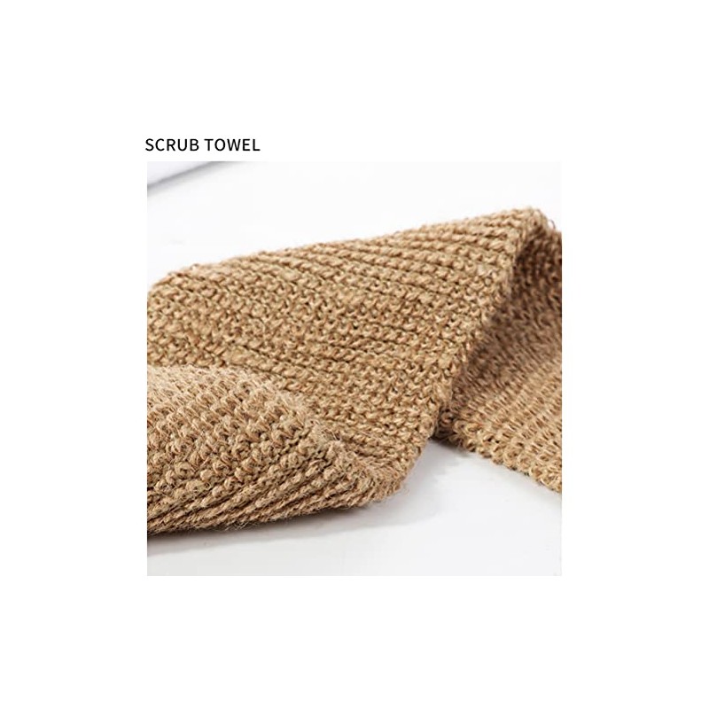 Piezas Correa Lavaplatos Guantes Exfoliantes Crin Cáñamo Natural Esponja Exfoliante