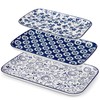 vancasso Serving Platters Set of 3, 16"/14"/12" Inch Rectangular Trays